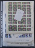 Vegyes külföldi modern, képes ív tétel, benne sorok