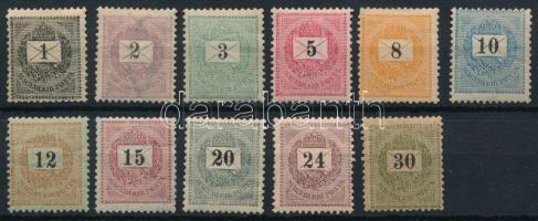 1889 11 klf krajcáros bélyeg a sorból 12 : 11 3/4 fogazással (45.500)