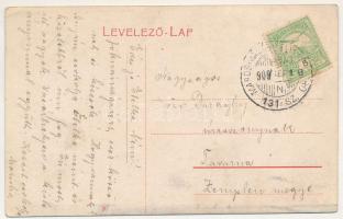 1909 Marosvásárhely, Targu Mures; Bolyay (Bolyai) utca, Pap üzlete / street view, shops + "MARO...