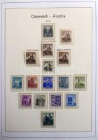 Ausztria Építmények special gyűjtemény, postatiszta és bélyegzett bélyegek színváltozatokkal, lemezh...