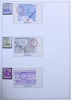 Ausztria Építmények special gyűjtemény, postatiszta és bélyegzett bélyegek színváltozatokkal, lemezh...