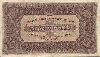1913-1923. Kis korona tétel 10K fny-sal, 20K fny-sal, 100K (3x) T.W. nyomdahely jelölés nélkül + 100...