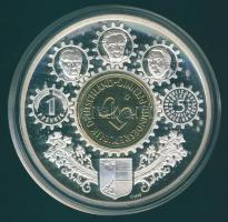 Németország 1995. "A tündöklő ötvenesek" Ag emlékérem aranyozott 1975. 50pf-vel T:PP tanús...