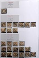 Ausztria portó bélyeg special gyűjtemény 1894-1989 fogazat és színváltozatokkal, teljes sorok, renge...