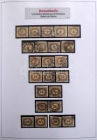 Ausztria portó bélyeg special gyűjtemény 1894-1989 fogazat és színváltozatokkal, teljes sorok, renge...