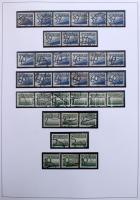 Ausztria portó bélyeg special gyűjtemény 1894-1989 fogazat és színváltozatokkal, teljes sorok, renge...