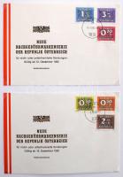 Ausztria portó bélyeg special gyűjtemény 1894-1989 fogazat és színváltozatokkal, teljes sorok, renge...