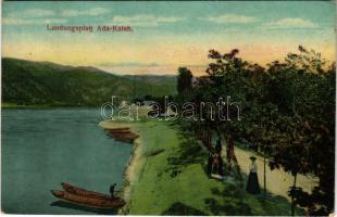 1910 Ada Kaleh, Landungsplatz / dunai kikötő / Danube port (EK)