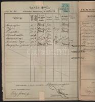 1900-1904 Selmecbánya, M. Kir. Bányászati és Erdészeti Akadémia indexe, Örley István (1882-?) belény...