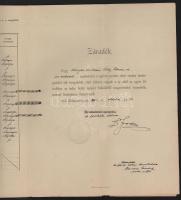 1900-1904 Selmecbánya, M. Kir. Bányászati és Erdészeti Akadémia indexe, Örley István (1882-?) belény...