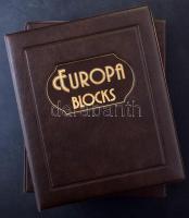 Philswiss levélberakó 30 víztiszta lappal, 18 x 27 cm levelek / blokkok / ívek számára, Europa blocks feliratú borítóval, tokkal