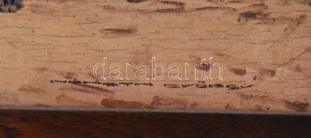 Németh György jelzéssel: Utcarészlet. Olaj, fa. Fakeretben. 21×34 cm