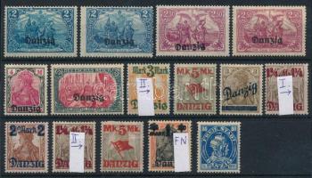 Danzig 15 klf jobb bélyeg (Mi EUR 145.-)