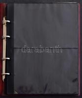 Philswiss levélberakó 13 fekete lappal, oldalanként 2-2 férőhellyel, piros borítóval