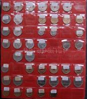 Spanyolország 1870-1997. Tartalmas! ~100 darabból álló klf éremgyűjtemény albumba rendezve T:vegyes