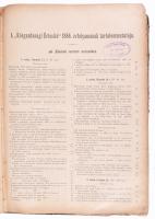 1886 Közgazdasági Értesítő. A földmivelés-, ipar- és kereskedelemügyi magy. kir. ministerium közlöny...