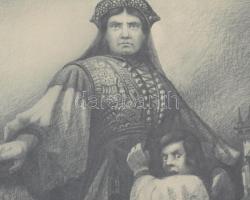 1920 Erhardt Ernő (1898-1958) Erdély. Litográfia, üvegezett keretben. Tolnay könyvkiadó. Jelzett. 15...