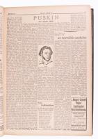 1949 A Haladás c. folyóirat V. évf. 7-52. számai egybekötve, félvászon-kötésben, kissé viseltes borí...