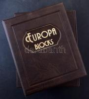 Philswiss levélberakó 30 víztiszta lappal, 18 x 27 cm levelek / blokkok / ívek számára, Europa blocks feliratú borítóval, tokkal