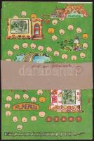 2008 Filafalu 6 klf társasjáték + Filafalu 5.- 6. bélyegszett, RR!