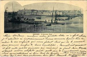 1902 Sousse. L' Ancien Port / port, sailing ship (EK)