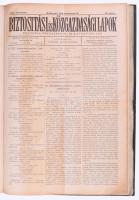 1912 Biztosítási és Közgazdasági Lapok XVIII. évf. 1-24. sz. (teljes évfolyam egybekötve), főszerk.:...