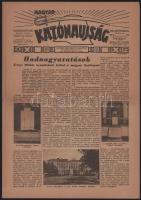 Magyar Katonaújság. Szerkeszti: Rózsás János. Megjelenik hetenként. VI. évfolyam, 34. szám. (1943 08 21.) Jó állapotban  (Budapest), . Vitézi Rend Zrínyi Csoportja - Stádium Sajtóvállalat Rt. 8 p. Folio. Az 1938-1944 között megjelenő, felvételekkel, rajzokkal, stratégiai térképvázlatokkal gazdagon illusztrált katonai hetilap a Vitézi Rend Zrínyi Csoportjának folyóirata volt. Gazdagon illusztrált folyóiratunk állandó rovatai közül a háborús eseményeket taglaló "Mi történt az elmúlt héten?" a legfontosabb, a diplomáciai-geopolitikai eligazodásban "A világ forgása" című rovat segít, a "Földünk, Népünk, Gazdaságunk, Műveltségünk" című rovat pedig honismereti és nemzetpolitikai írásokat közöl, melyek a háborús részvétel jelentőségét tágabb kontextusba helyezik. Lapszámainkat emellett háborús hőstettekről írt megemlékezések és hadtechnológiai írások is színesítik.