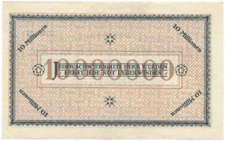 Németország / Weimari Köztársaság / Duisburg 1923. 10.000.000M szárazpecséttel T:F szép papír
Germa...