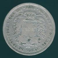 Venezuela 1886. 5B (Gram 25) "Bolivar" balra Ag T:3