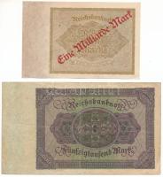 Német Birodalom / Weimari Köztársaság / Berlin 1922. 50.000M + 1000M "Eine Milliarde Mark"...