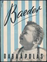 Káldor László (1905-1963): Baeder babaápolás reklám kisplakát, 1950 körül, jelzett a plakáton, kisebb lapszéli szakadásokkal, 17x24 cm
