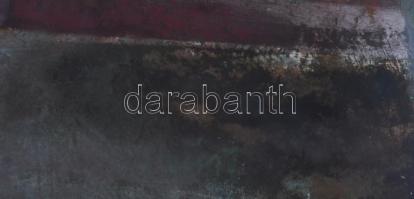 Ezüst György (1935-2017): Kis tanya. Vegyes technika, farost. Jelezve jobbra lent. Hátoldalán Képcsa...