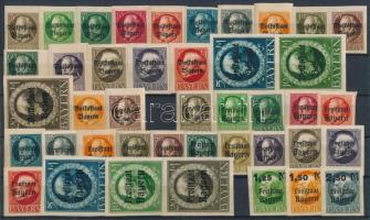 Bajorország 3 klf komplett vágott sor (Mi EUR 56.-)