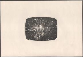 Zsigovics Iván (1958-): Kozmosz (cím nélkül), 1978. Rézkarc, papír, jelzett, 11,5x16 cm