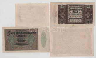 Német Birodalom / Weimari Köztársaság / Berlin 1923. 1.000.000M + 2.000.000M + 5.000.000M + 20.000.0...
