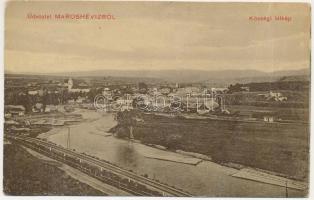 1912 Maroshévíz, Oláhtoplica, Toplica, Toplita; látkép. Walter Ede kiadása / general view (gyűrődés / crease)