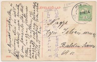 1912 Maroshévíz, Oláhtoplica, Toplica, Toplita; látkép. Walter Ede kiadása / general view (gyűrődés ...