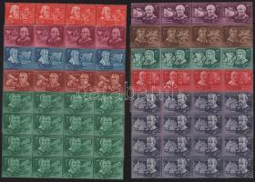 1948 Feltalálók - Felfedezők sor 16-os tömbökben (19.200)