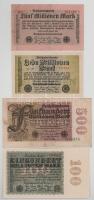 Német Birodalom / Weimari Köztársaság / Berlin 1923. 5.000.000M + 10.000.000M + 100.000.000M + 500.000.000M T:XF-VG  German Empire / Weimar Republic / Berlin 1923. 5.000.000 Mark + 10.000.000 Mark + 100.000.000 Mark + 500.000.000 Mark C:XF-VG
