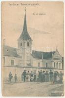 1909 Bibarcfalva, Bibarczfalva, Biborteni; Református templom / Calvinist church (ázott / wet damage)