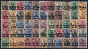 55 klf Germánia-fejes bélyeg I. világháborús területekről