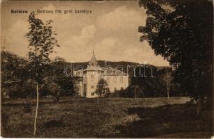 1917 Bethlen, Betlen, Beclean; Bethlen Pál gróf kastélya. Kajári István kiadása / castle (EK)