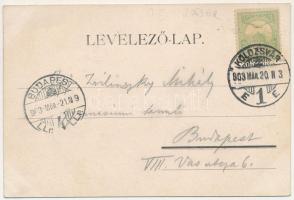 1903 Kolozsvár, Cluj; Mátyás király emlékszobra. Mátyás király szoborkép vállalat kiadása, szecesszi...