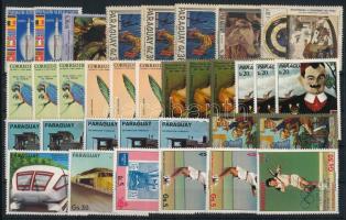 Paraguay 33 db (18 klf) jobb motívum bélyeg (Mi EUR 181.-)
