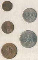 Nagy-Britannia 1971. 1/2p-10P 5klf db "Britannia első decimál érméi" szettben T:1 Tanúsítvánnyal!