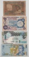 Vegyes 8db-os bankjegytétel, közte: 1960-2018. Románia, Nigéria, Venezuela, Csehszlovákia, Katar, Thaiföld, Comore-szigetek T:F-VG Mixed 8pcs banknote lot, within: 1960-2018. Romania, Nigeria, Venezuela, Czechoslovakia, Qatar, Thailand, Comoro Islands X:F-VG
