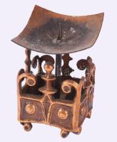 Lignifer iparművész gyertyatartó, m: 9 cm