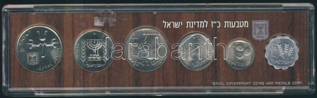 Izrael 1975. 1a-1L 6db klf érme eredeti plasztik tokban T:1