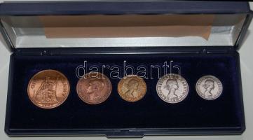 Nagy-Britannia 1967. 3p, 6p, 1Sh, 1/2P "VI. György", 1P T:1 szettben, eredeti dobozban és tanúsítvánnyal!