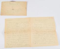 1935-1936 Maróth Andor páncélos zászlósnak írt levelek feleségétől, 6 db